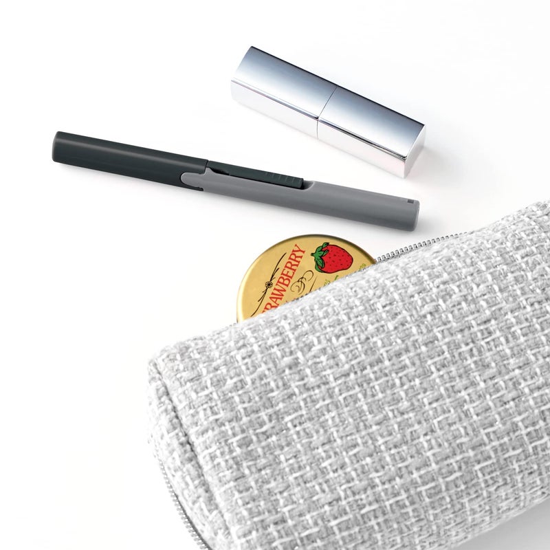 Plus Pen Style Compact Twiggy Scissors with Cover, 3-Pack Charcoal - Image 5